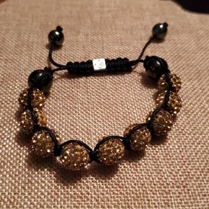 Handmade Gold Shambala Bracelet